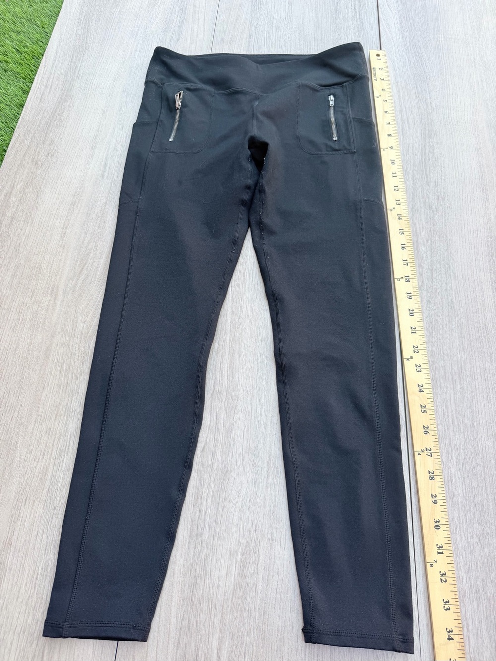 Fabletics Black High-Rise Zip Pocket Leggings